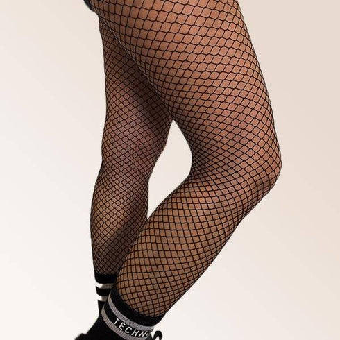 Kleinmaschige fishnet Strumpfhose für Raver